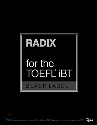 RADIX for the TOEFL iBT Blacklabel 라딕스 토플 블랙라벨 Reading 1,2/Listening 1,2